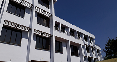Sun louvres. Pharmaceutical laboratory, Lilongwe